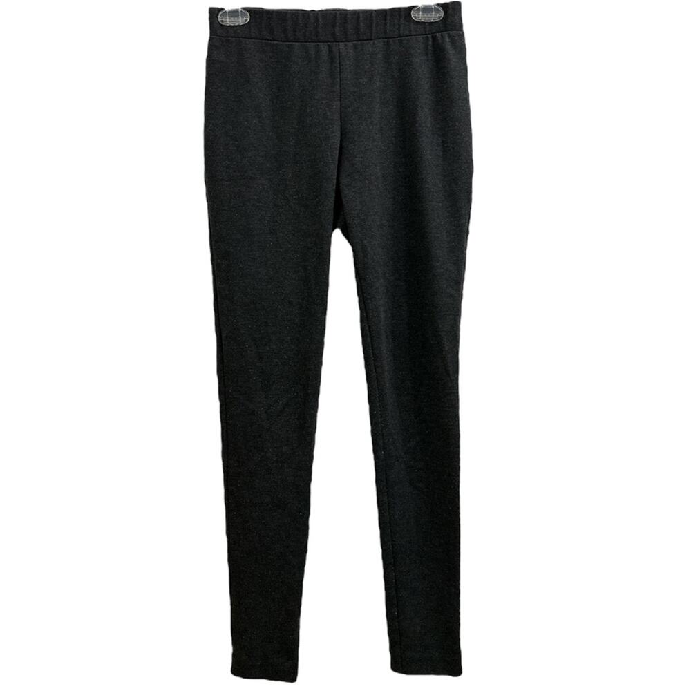 Daniel Cremieux Dark Gray Thick Back-Seam Leggings Soft Basic Small Cozy Layer